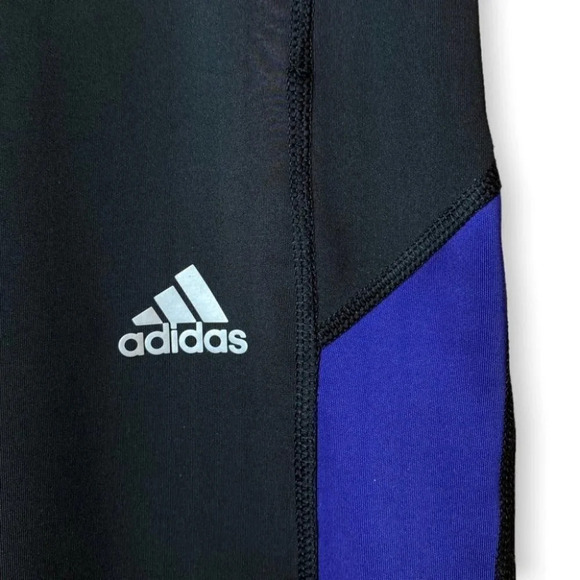 Adidas Techfit Climalite Medium Compression Black & Purple Leggings - Picture 6 of 9